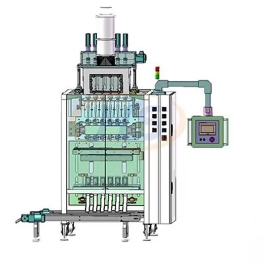 Multi lanes powder pack machine